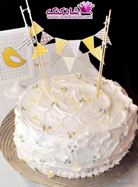 کیک تولد دخترانه ساده و شیک