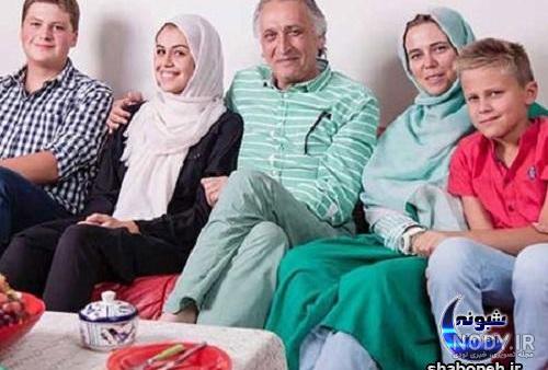 عکس احمد نجفی و همسر و فرزندانش عکس احمد نجفی و همسر و فرزندانش