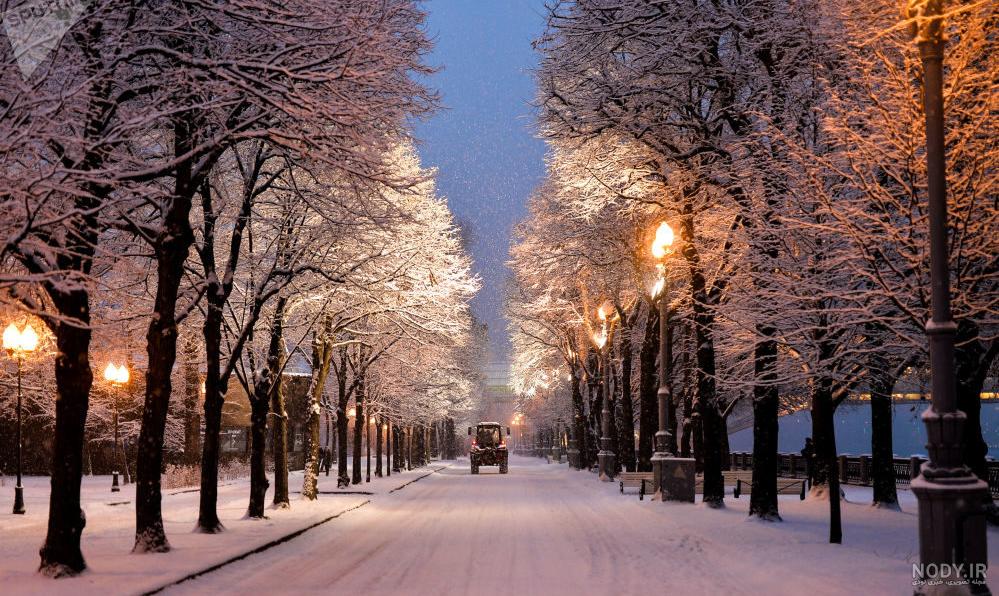 عکس از شب زمستانی