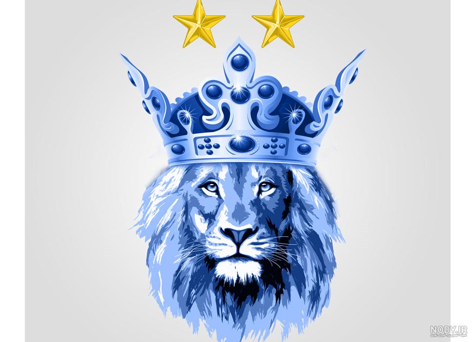 عکس شیر آبی
