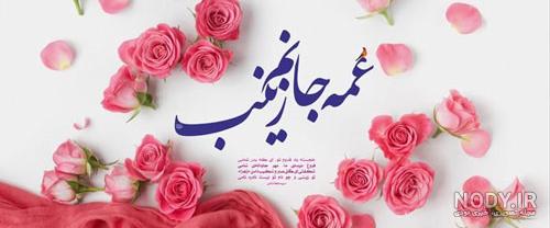 عکس نوشته تولد حضرت زینب روز پرستار