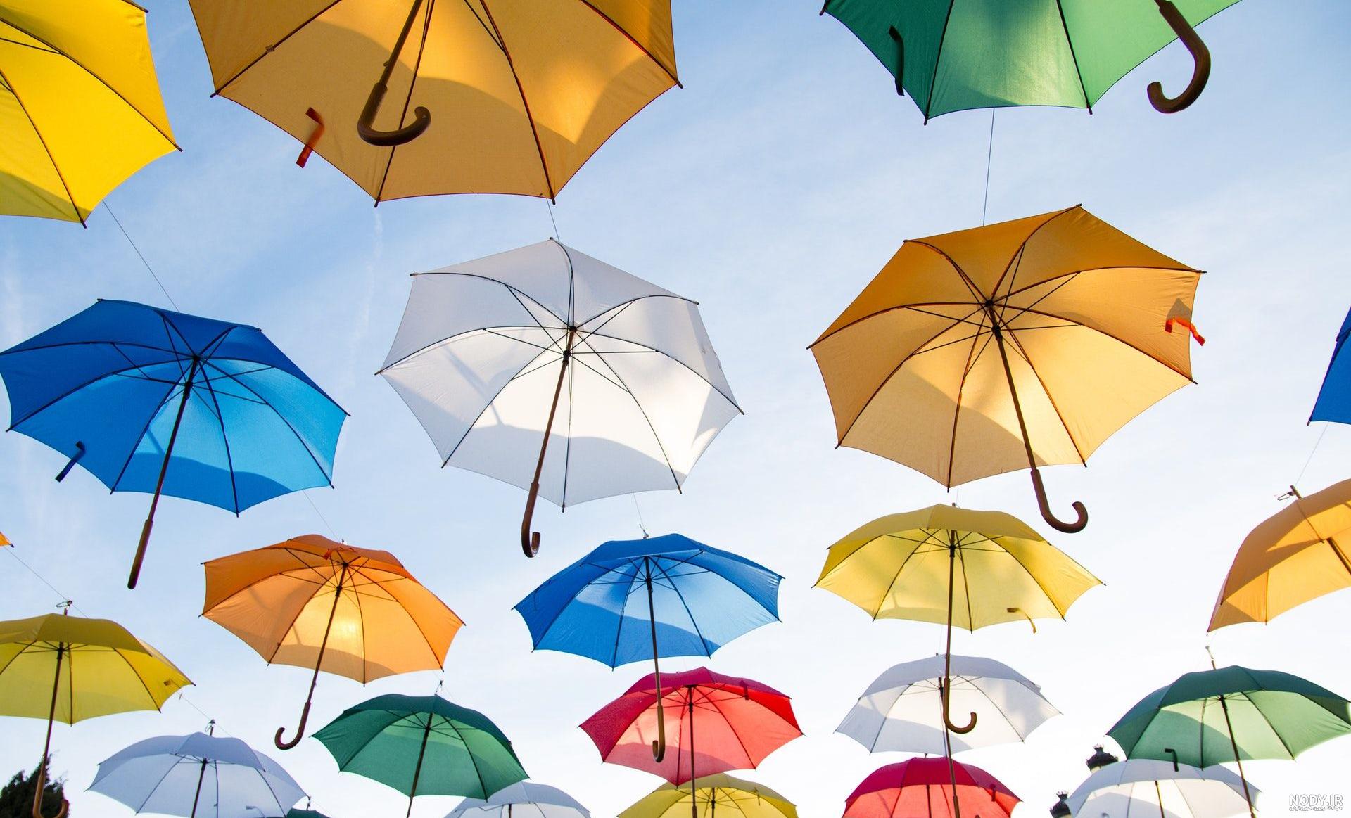 عکس چتر های رنگی برای پروفایل