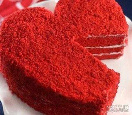 کیک قرمز تولد کیک قرمز تولد