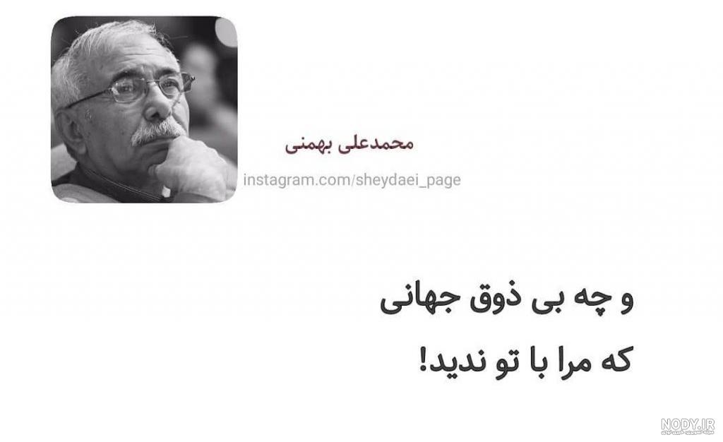 تک بیت های محمد علی بهمنی