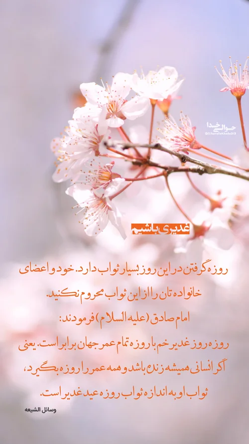 خلاصه آداب روز عید غدیر خلاصه آداب روز عید غدیر