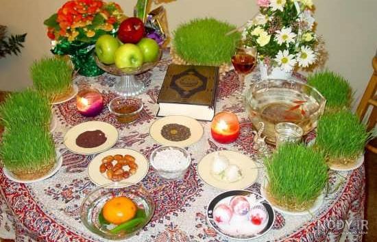 عکس سفره هفت سین شیک و زیبا عکس سفره هفت سین شیک و زیبا