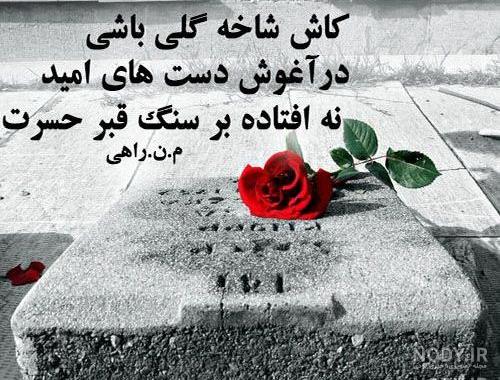 عکس قبر نوشته غمگین