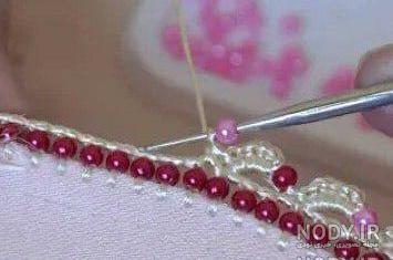 قلاب بافی دور روسری