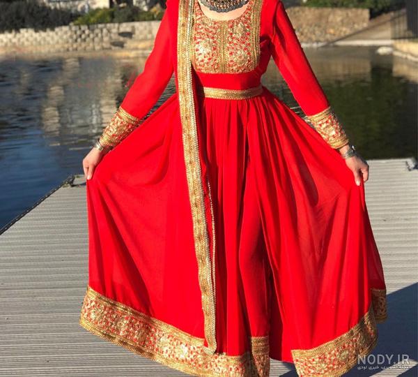 عکس لباس گلدوزی افغانی