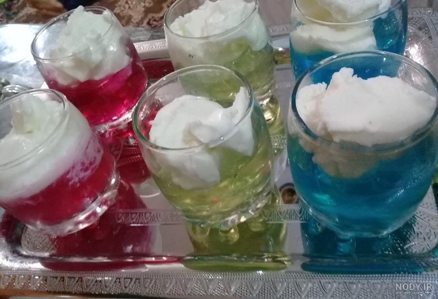 طرز تهیه ژله بستنی خرده شیشه طرز تهیه ژله بستنی خرده شیشه