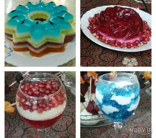 ژله شب یلدا داخل جام
