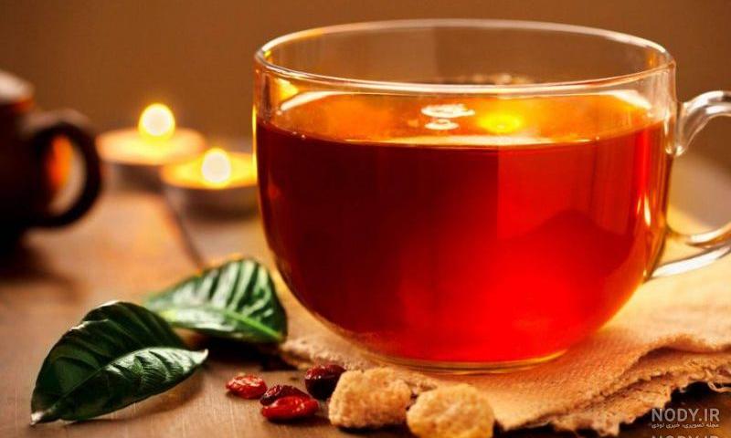 عکس فنجان چای در طبیعت عکس فنجان چای در طبیعت