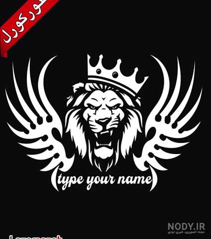 تصویر زمینه شیر سیاه تصویر زمینه شیر سیاه