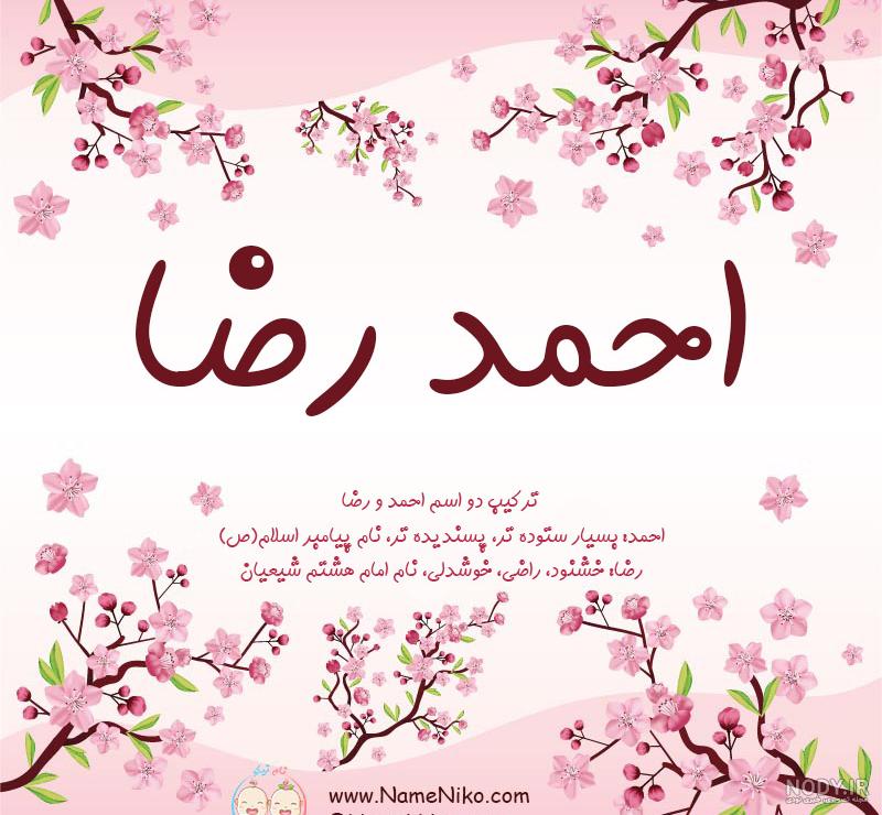 معنی اسم احمدرضا معنی اسم احمدرضا
