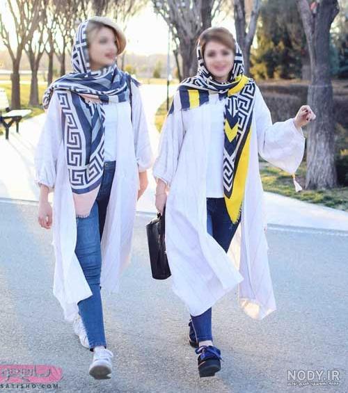 مدل مانتو حریر جلو باز جدید