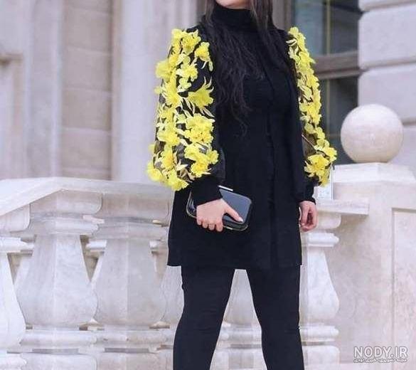 مدل یقه مانتو جلو بسته