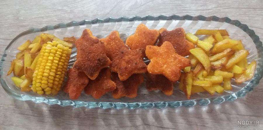 طرز تهیه ناگت مرغ پنیری طرز تهیه ناگت مرغ پنیری