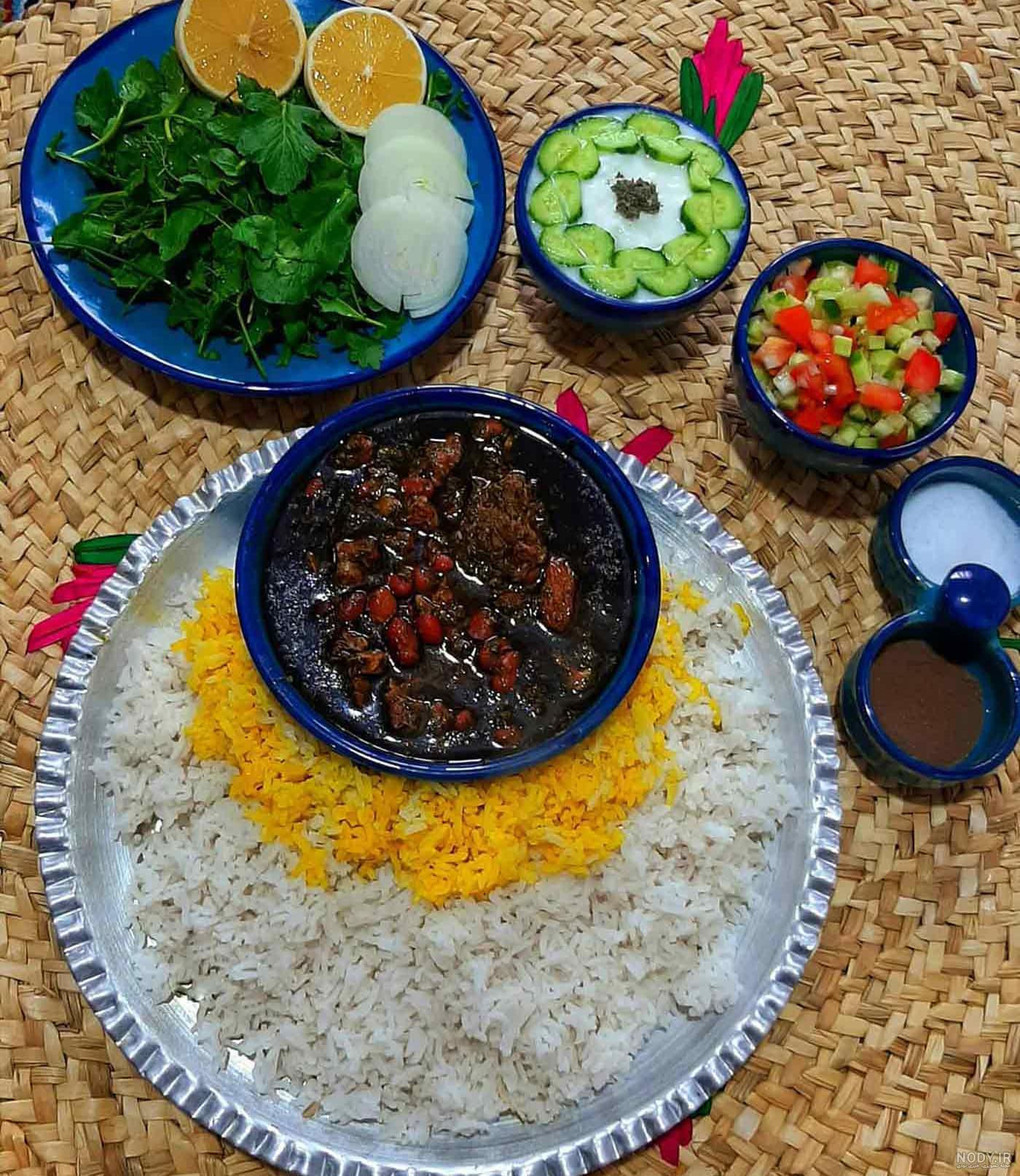 عکس از تزیین قورمه سبزی