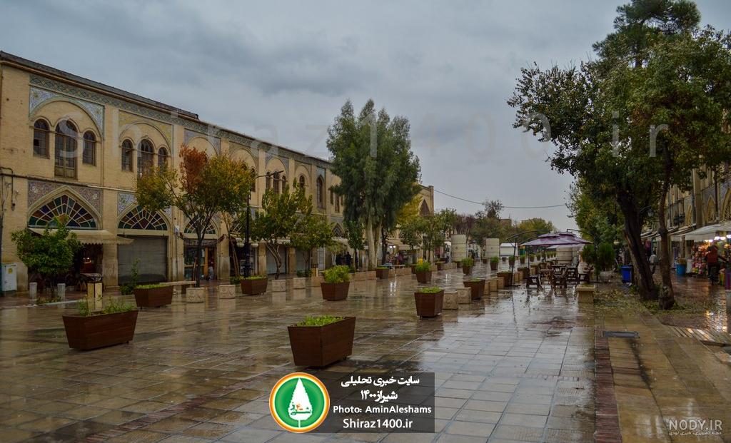 عکس باران قزوین