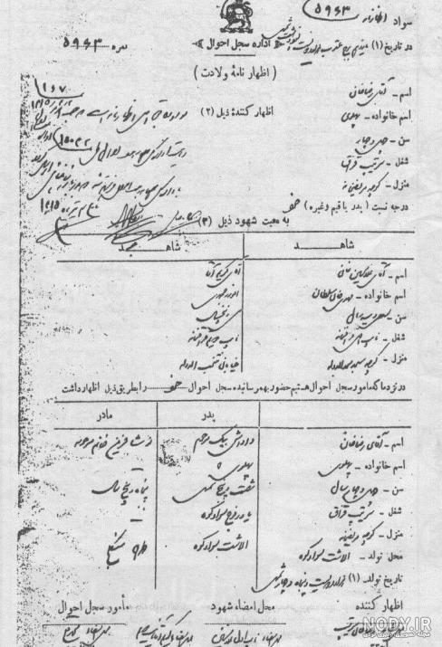 عکس رضا شاه و همسرش