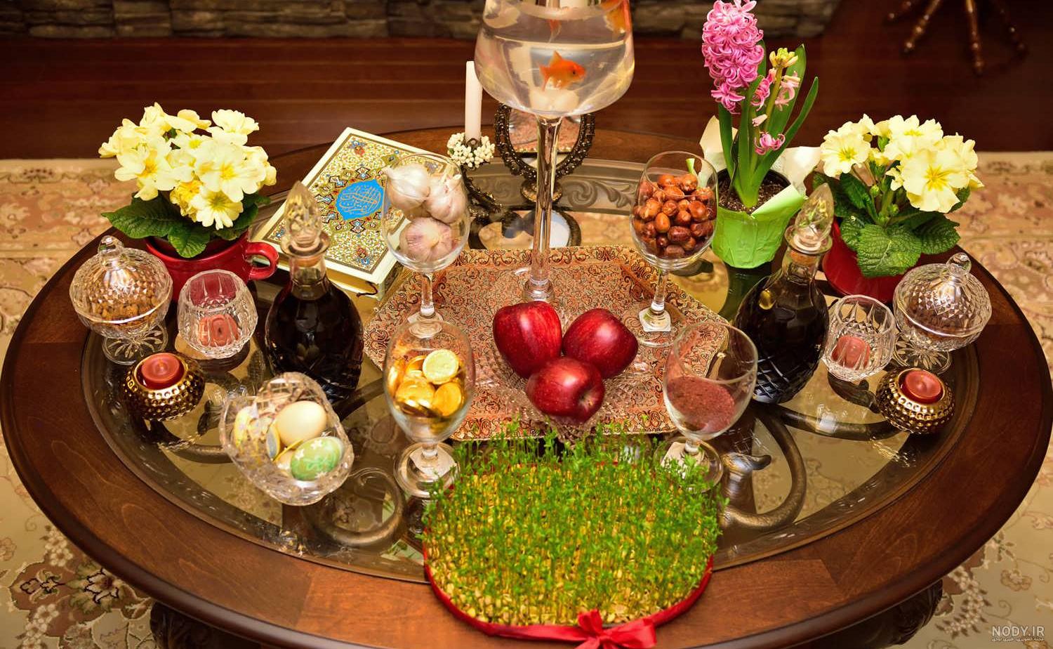 عکس سفره هفت سین ساده و شیک
