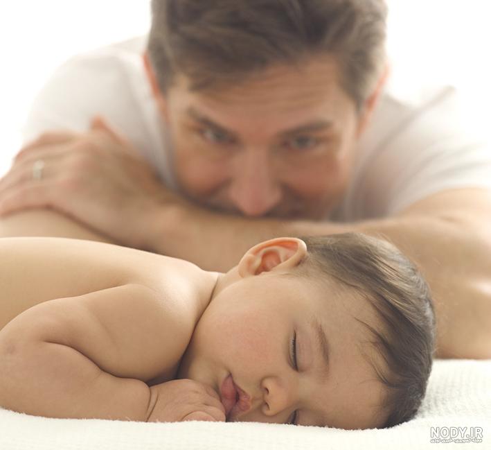 عکس نوزاد پسر و پدر عکس نوزاد پسر و پدر