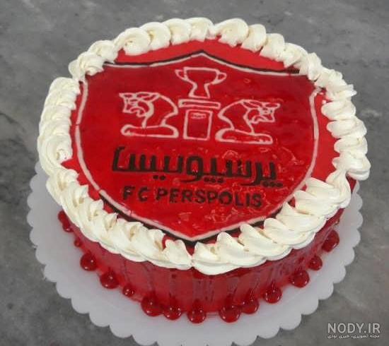 عکس کیک تولد پسرانه نوجوان پرسپولیس