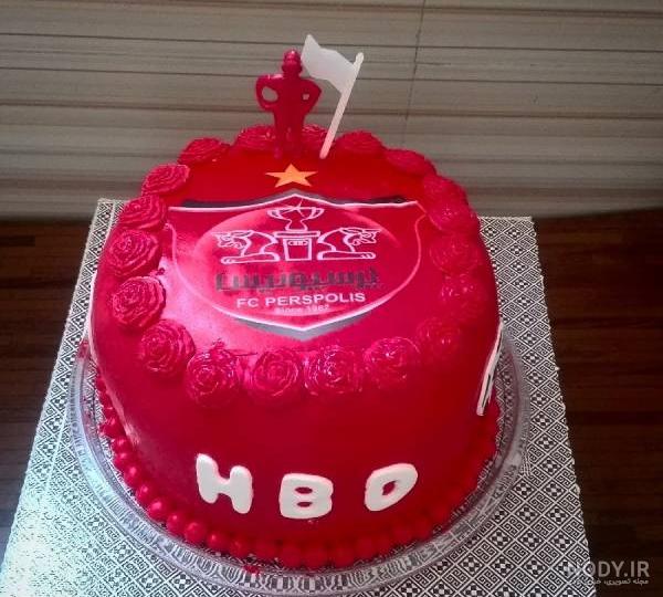کیک تولد پسرانه پرسپولیسی
