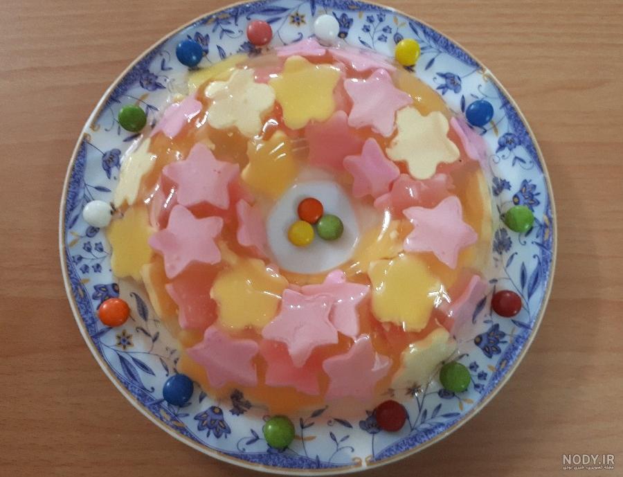 تزیین ژله ساده در جام
