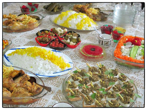 عکس غذاهای شب عید