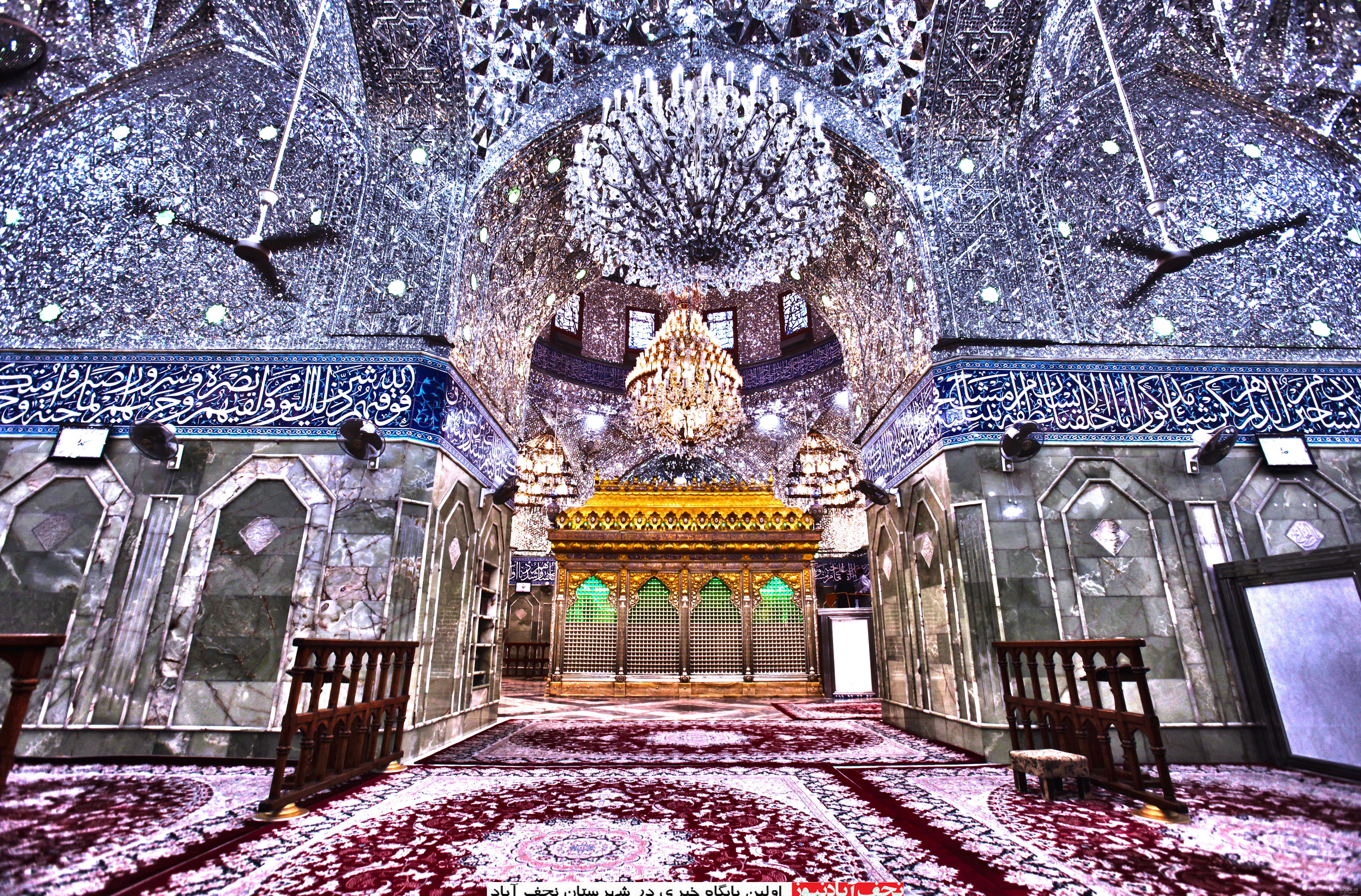 عکسهای حرم امام حسین در روز ولادت