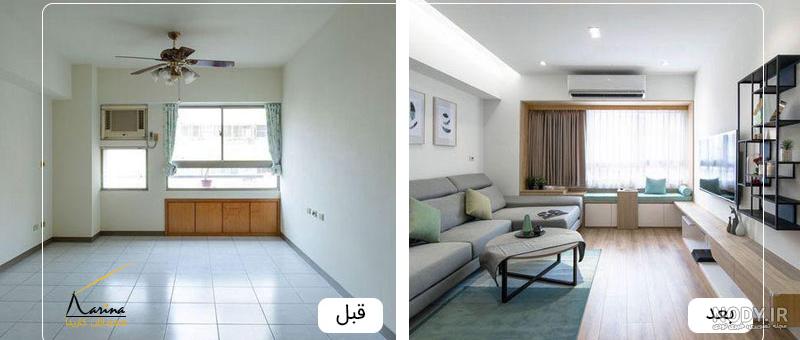 مراحل بازسازی خانه