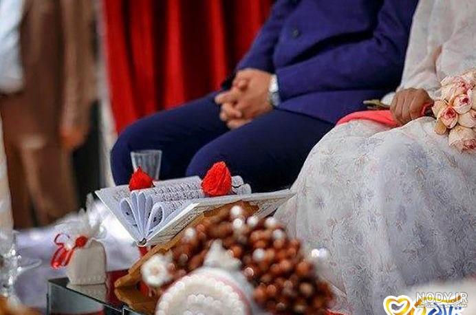 ژست عروس و داماد در باغ ژست عروس و داماد در باغ