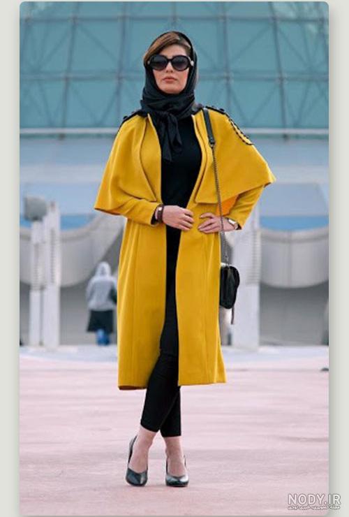 ست مانتو زرد و طوسی ست مانتو زرد و طوسی