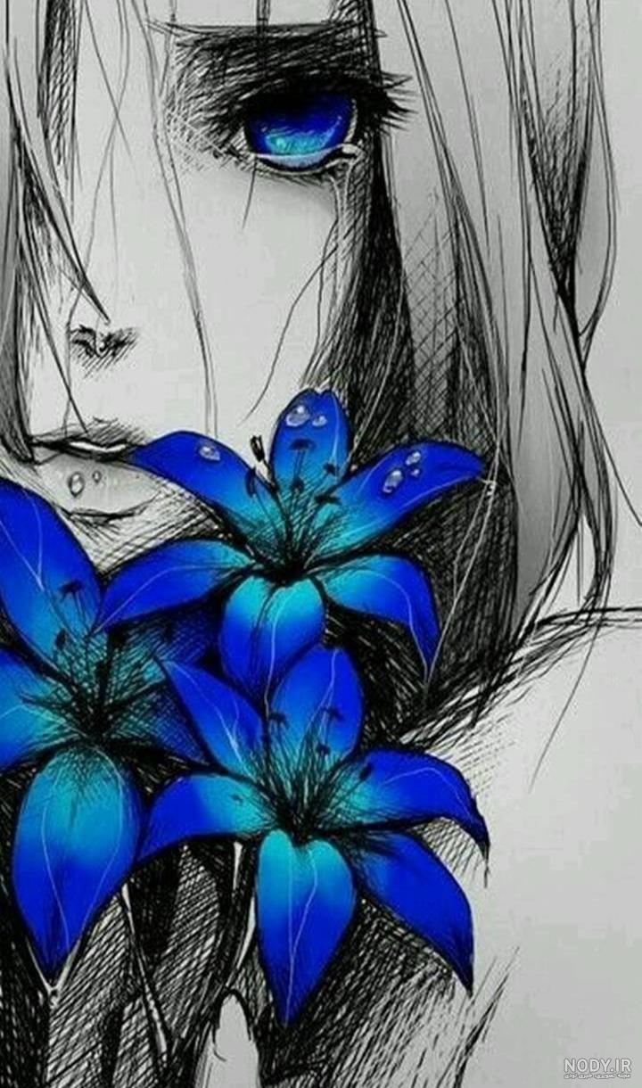 عکس دخترانه غمگین برای صفحه گوشی
