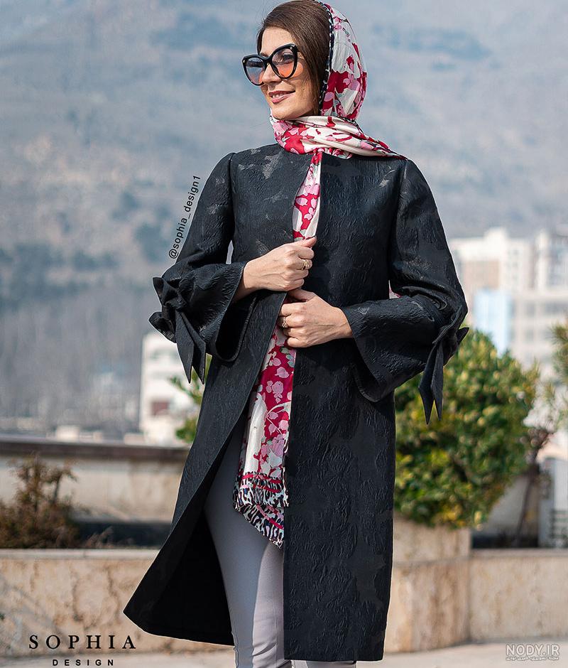 مدل مانتو جدید با پارچه ژاکارد