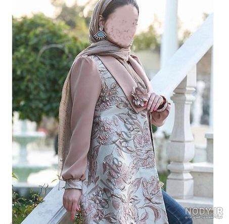 مدل مانتو ژاکارد ترک