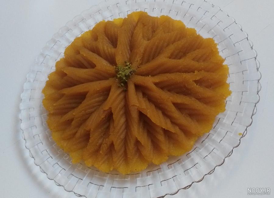 عکس تزیین حلوا ساده