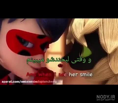 عکس دختر کفشدوزکی و گربه سیاه عاشقانه