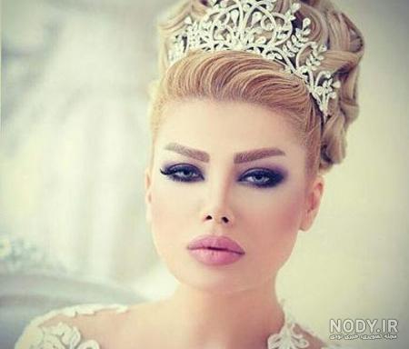 عکس عروس آرایش مو