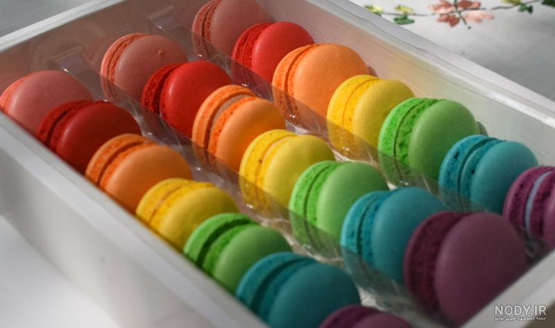 طرز تهیه شیرینی ماکارون بدون بادام