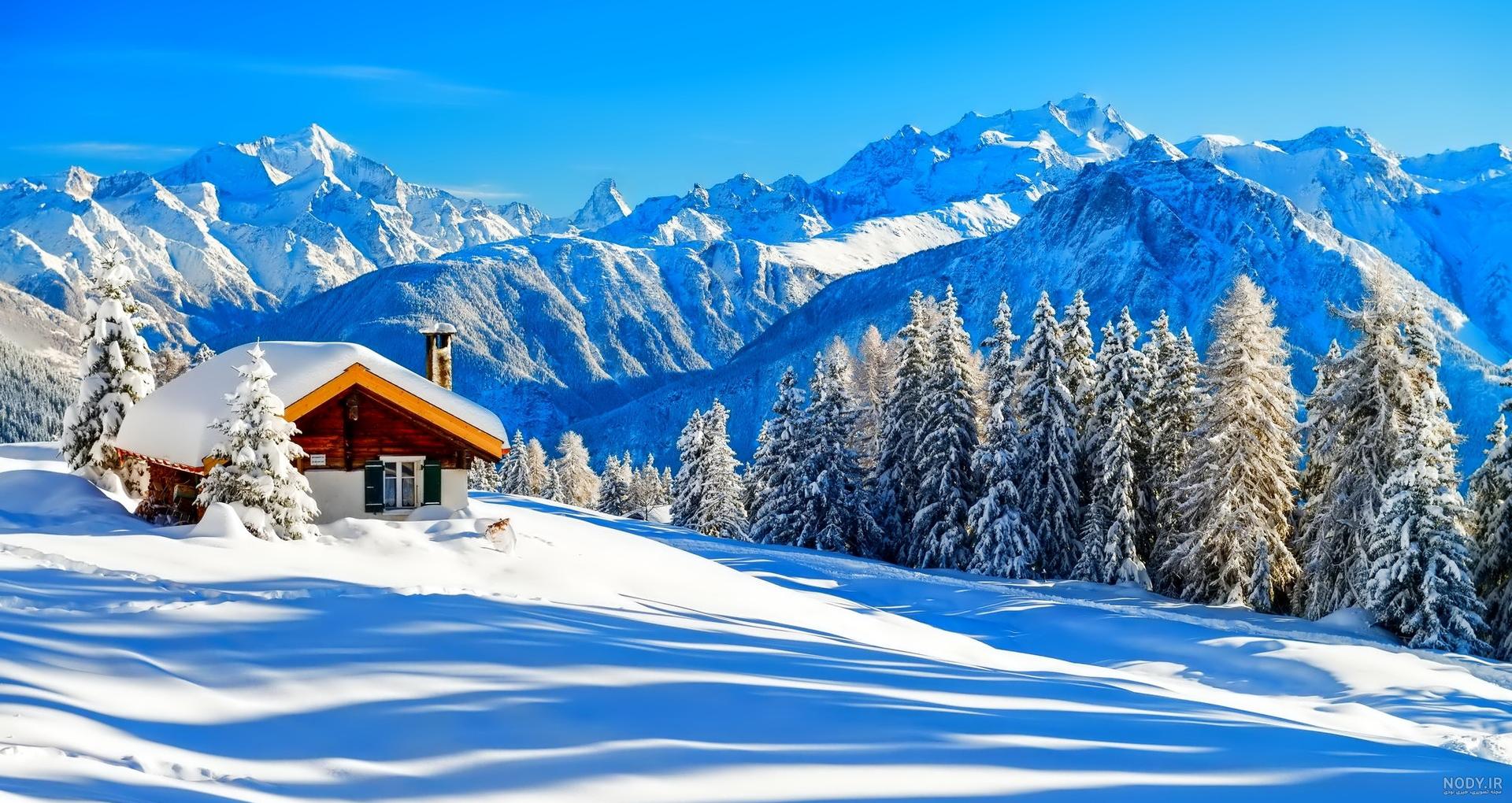 عکس منظره های زیبای برفی عکس منظره های زیبای برفی