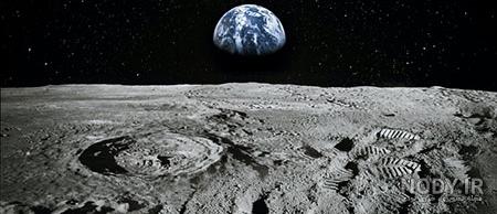 عکس کره زمین از روی ماه