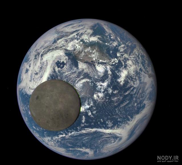 عکس کره زمین ماه