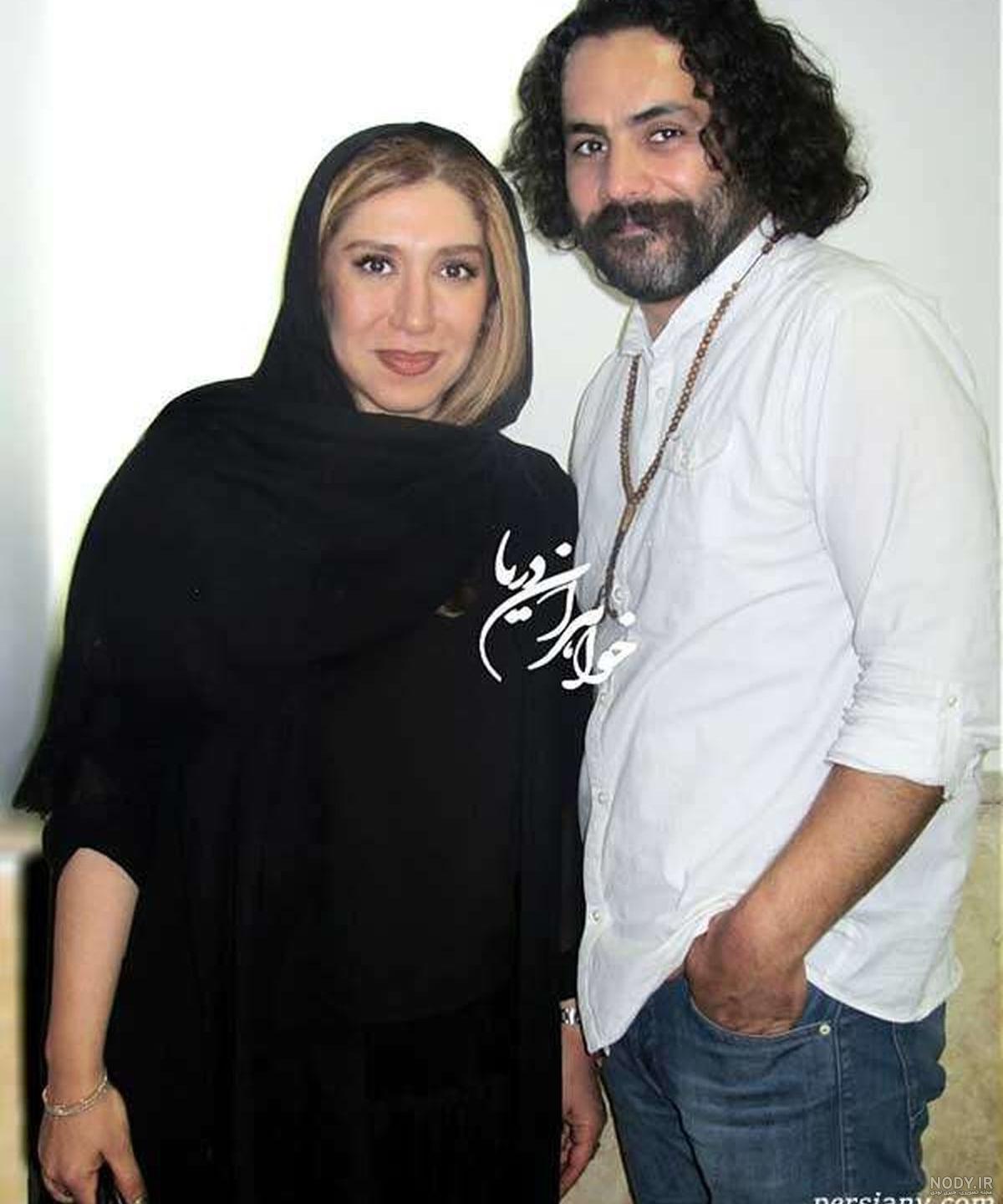 نسیم ادبی و همسرش