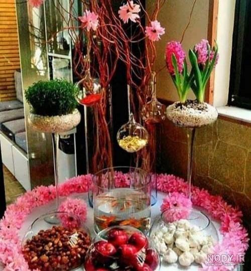 نقاشی سفره هفت سین ساده