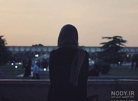 عکس دختر از پشت سر در زمستان عکس دختر از پشت سر در زمستان