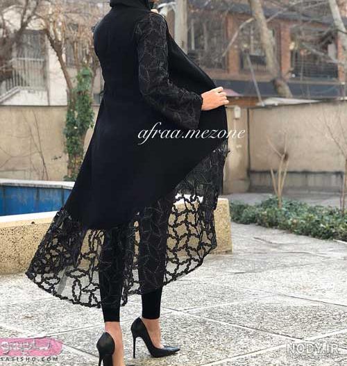 مدل مانتو مجلسی با گیپور