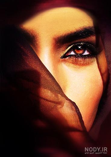 رنگ چشم قهوه ای مایل به عسلی