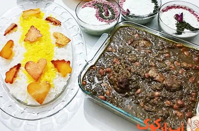طرز تهیه قورمه سبزی برای 4 نفر طرز تهیه قورمه سبزی برای 4 نفر